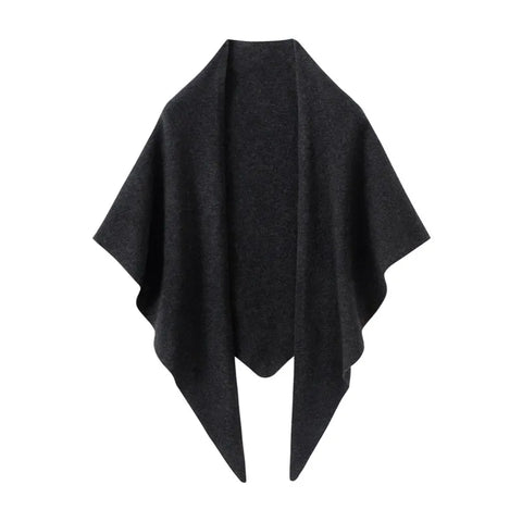 100% Cashmere Travel Wrap Long Chal Triangle Knit Buff