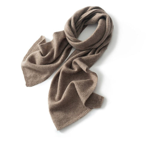 Larga cálida suave 100% Cashmere Buff de punto largo Winter Wrap