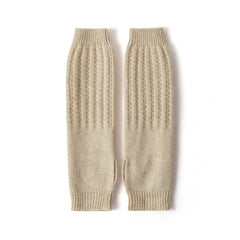 Knit Fingerless Sleeves 100% Cashmere Mittens Arm Warmer