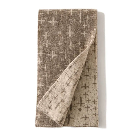 Invierno suave geométrico patrón de cachemira bufandas jacquard unisex