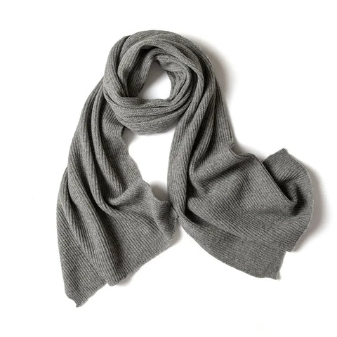 Winter Women Pure Cashmere Knitted Scarf Shawl Poncho Casual Scarf