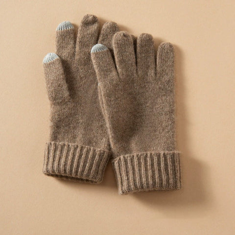 100% Cashmere Touchscreen Gloves Knit Winter Hand Warmers