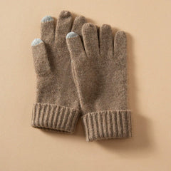 100% Cashmere Touchscreen Gloves Knit Winter Hand Warmers