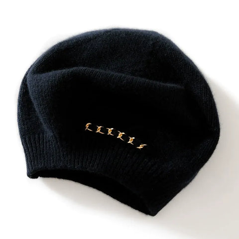 Women Cashmere Beanie Berets Hats Soft Warm French Winter Knit Caps