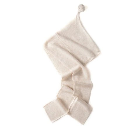 Winter Cashmere Winter Wrap Hooded Scarf Knit Hats Beanie with Pom-Pom