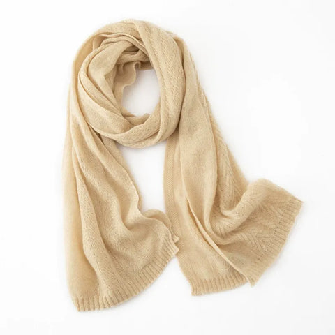 100% Cashmere Knit Warm Long Pashmina Big Scarves Wrap Shawl