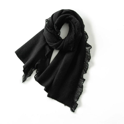 Thick Soft Warm Fringed Edge Stole Pashmina Shawl Wrap Cashmere Scarf