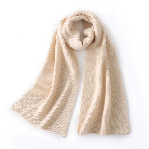 Bufanda clásica de invierno suave de punto 100 % cachemir para mujer & Hombres