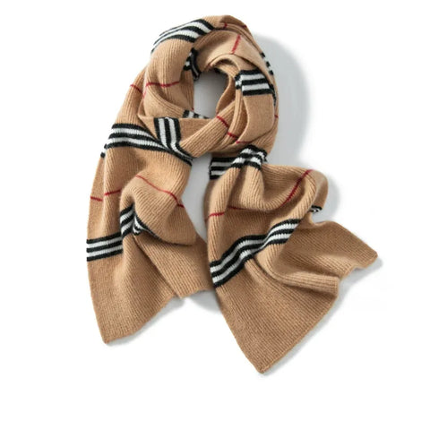 Textura a rayas clásica Cachería gruesa Bufanda Bufanda Trasx Unisex