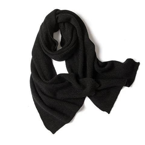 Winter Women Pure Cashmere Knitted Scarf Shawl Poncho Casual Scarf