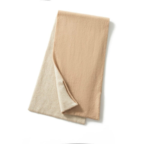 Pure Cashmere Cross-Tie Thick Versatile Scarf with Hidden Loop Design