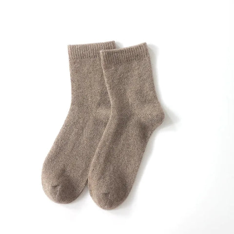 100% Pure Cashmere Women's Winter Boots Socks Thick Warm Comfort Fit