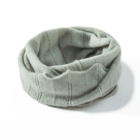 Winter Knitted Snood Cashmere Neck Warmer Infinity Scarf Neck Gaiter