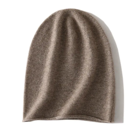 100% Cashmere Unisex Slouchy Beanie Hat Soft Lightweight Knit Winter Cap