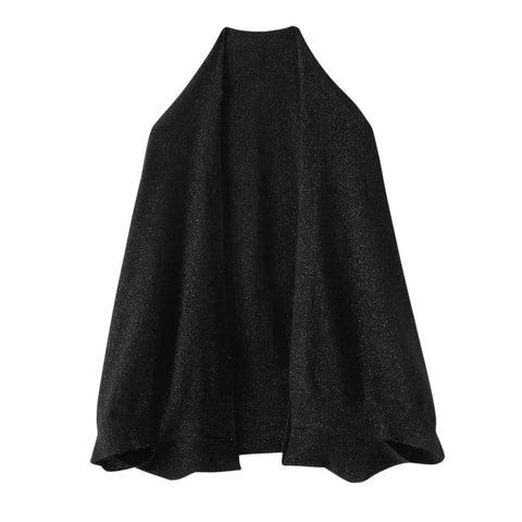 Cabalero femenino Pashmina caliente Pashmina Bufanda abierta Poncho frontal