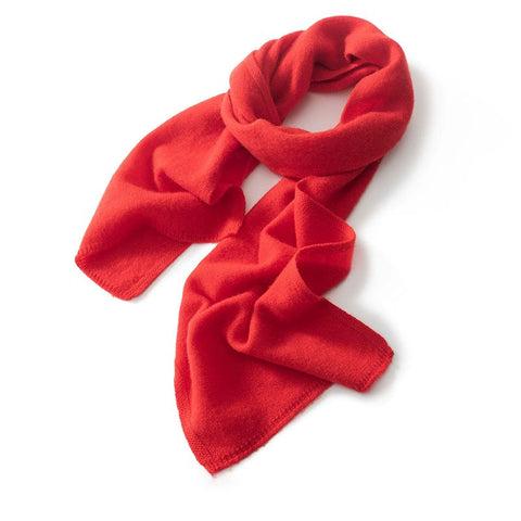 Larga cálida suave 100% Cashmere Buff de punto largo Winter Wrap