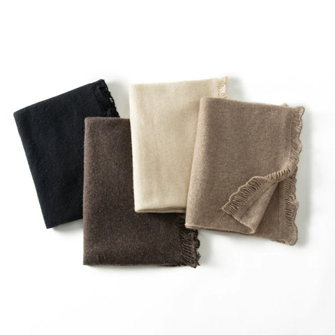 Thick Soft Warm Fringed Edge Stole Pashmina Shawl Wrap Cashmere Scarf