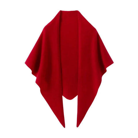100% Cashmere Travel Wrap Long Chal Triangle Knit Buff