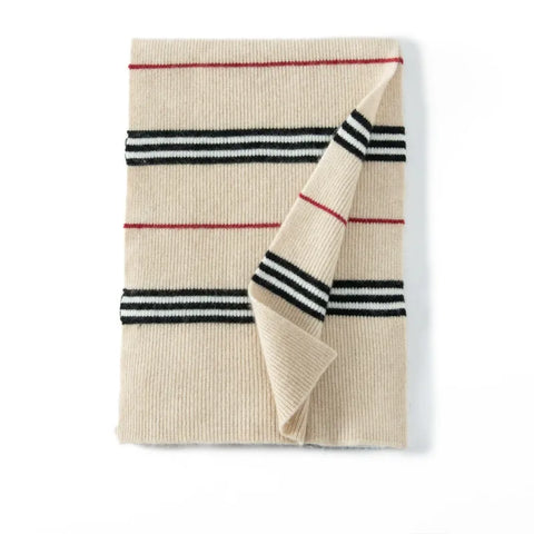 Textura a rayas clásica Cachería gruesa Bufanda Bufanda Trasx Unisex