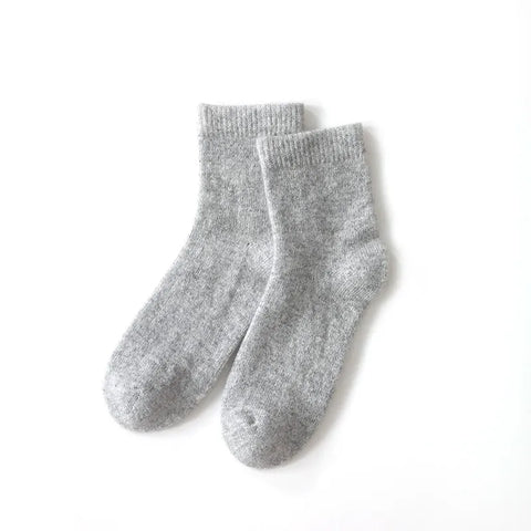 100% Pure Cashmere Women's Winter Boots Socks Thick Warm Comfort Fit