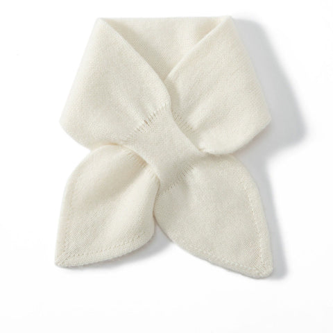Kids Cashmere Knitted Bowknot Neckerchief Soft Neck Warmer Casual Shawl