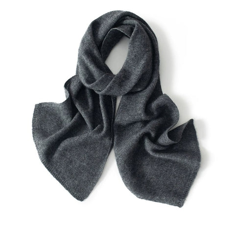 Larga cálida suave 100% Cashmere Buff de punto largo Winter Wrap