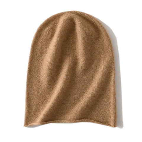 100% Cashmere Unisex Slouchy Beanie Hat Soft Lightweight Knit Winter Cap