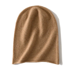 100% Cashmere Slouchy Beanie Hat Soft Lightweight Knit Winter Cap