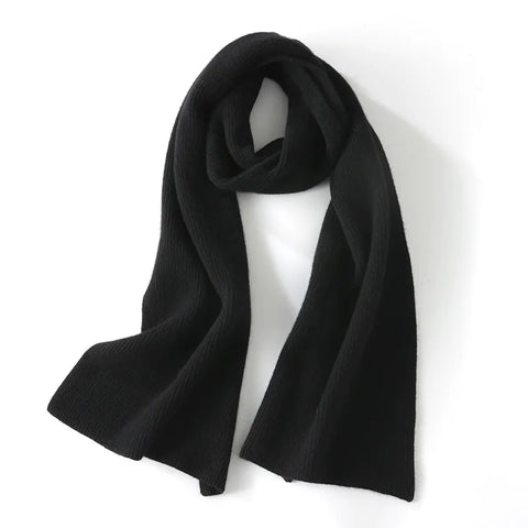 Bufanda clásica de invierno suave de punto 100 % cachemir para mujer & Hombres