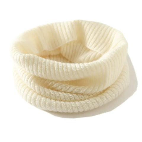 Unisex Ribbed Cashmere Gaiter Winter Outdoor Knitted Snood Neck Warmer