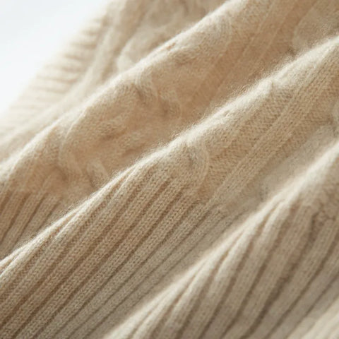 100% Cashmere Hood Loop  Warm Knitted  Hat Scarves Neck Warmer