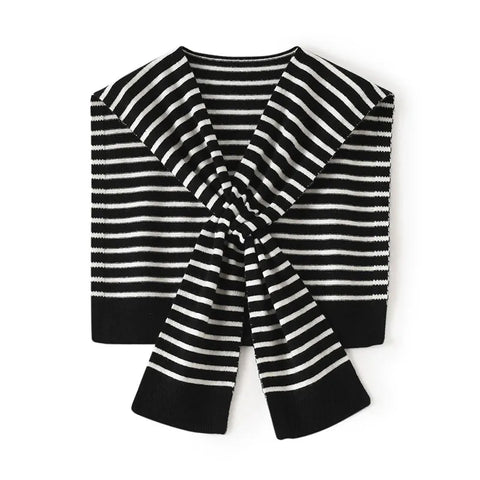 Collar Cape Strip -Socho Showly Shoulder Top -Tope Wrap Unisex
