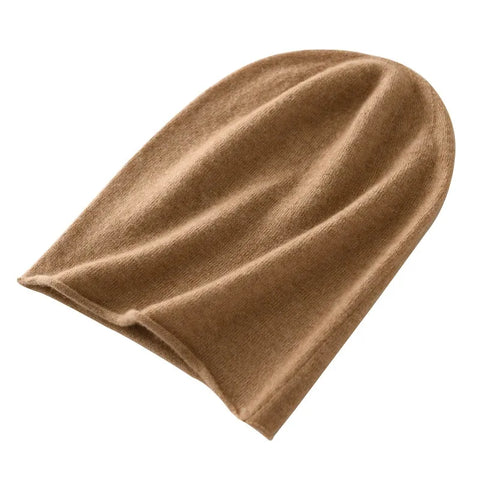 100% Cashmere Unisex Slouchy Beanie Hat Soft Lightweight Knit Winter Cap