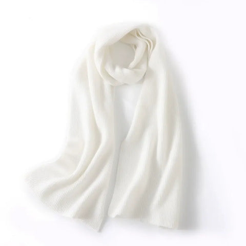 Bufanda clásica de invierno suave de punto 100 % cachemir para mujer & Hombres