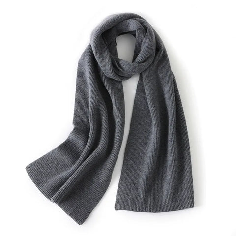 Bufanda clásica de invierno suave de punto 100 % cachemir para mujer & Hombres