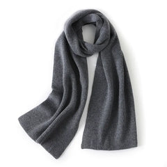 Classic Soft Winter Wrap 100% Cashmere Knit Scarf for Women & Men