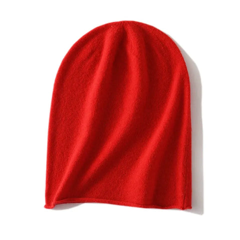 100% Cashmere Unisex Slouchy Beanie Hat Soft Lightweight Knit Winter Cap