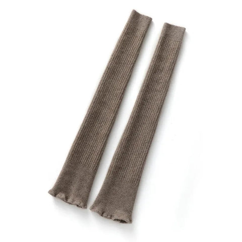 Women’s Long Cashmere Leg Warmers Thickened Knee Protection for Winter