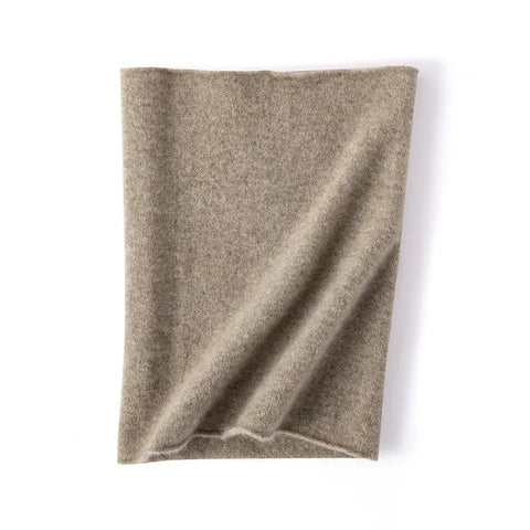 Lightweight Pure Cashmere Neck Warmer Infinity Scarf for Cold Weather