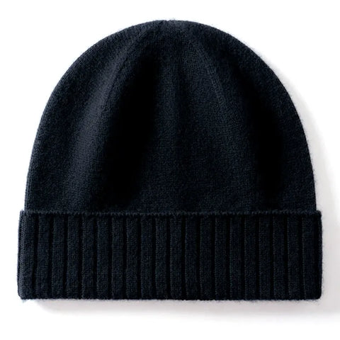 Classic Soft Winter Ribbed Cashmere Stretchy Knit Warm Beanie Hat