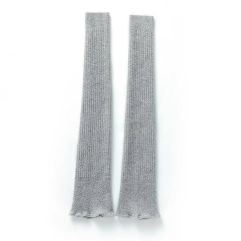 Women’s Long Cashmere Leg Warmers Thickened Knee Protection for Winter