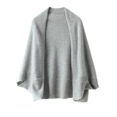Ladies Elegant Pure Cashmere Knitted Shawl Scarf Loose Shawl Wrap