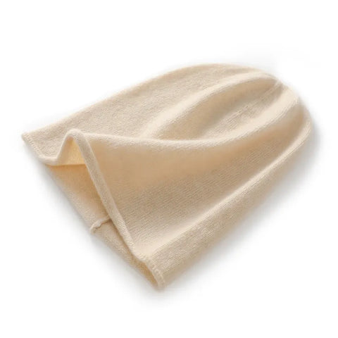 Pure Cashmere Slouchy Soft Warm Knitted Cashmere Beanie Hat Skull Cap