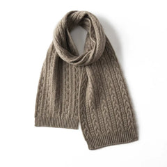 Classic Women’s Cable Knit 100% Pure Cashmere Soft Scarves