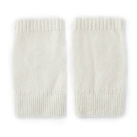 Classic Half Finger Fingerless Cashmere Knit Gloves Hand Knitted Mittens