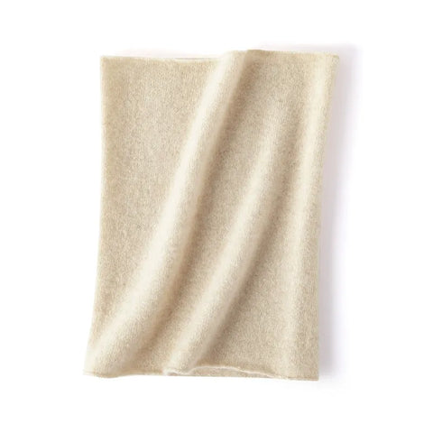 Lightweight Pure Cashmere Neck Warmer Infinity Scarf for Cold Weather