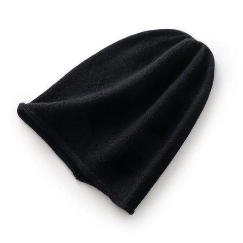 Pure Cashmere Slouchy Soft Warm Knitted Cashmere Beanie Hat Skull Cap