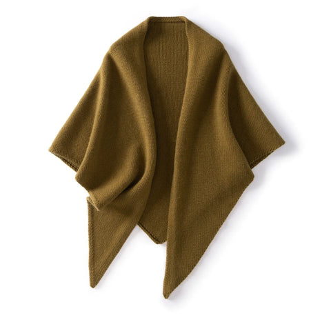 Soft Warm Women Capes 100% Cashmere Knitted Shawls Draped Shawl Wrap