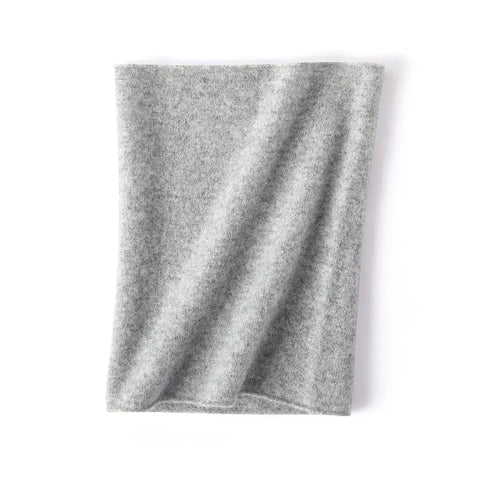 Lightweight Pure Cashmere Neck Warmer Infinity Scarf for Cold Weather