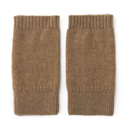 Classic Half Finger Fingerless Cashmere Knit Gloves Hand Knitted Mittens